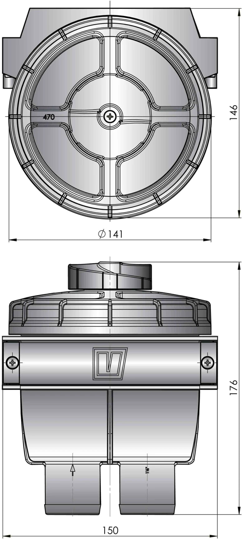 Sjövattenfilter typ FTR470