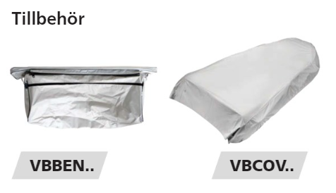 Tofter och Överdrag typ VBBEN och VBCOV
