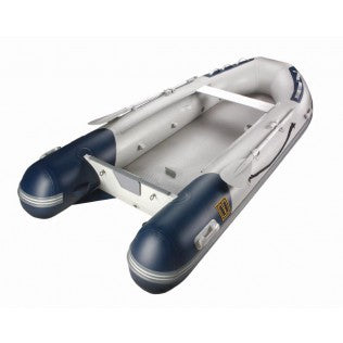 V-Quipment gummibåt typ Explorer. 330 cm. Air deck, grå och blå.