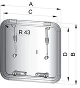 Utrymnings- och ventilationsluckor typ ALTUS