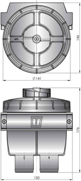 Sjövattenfilter typ FTR470