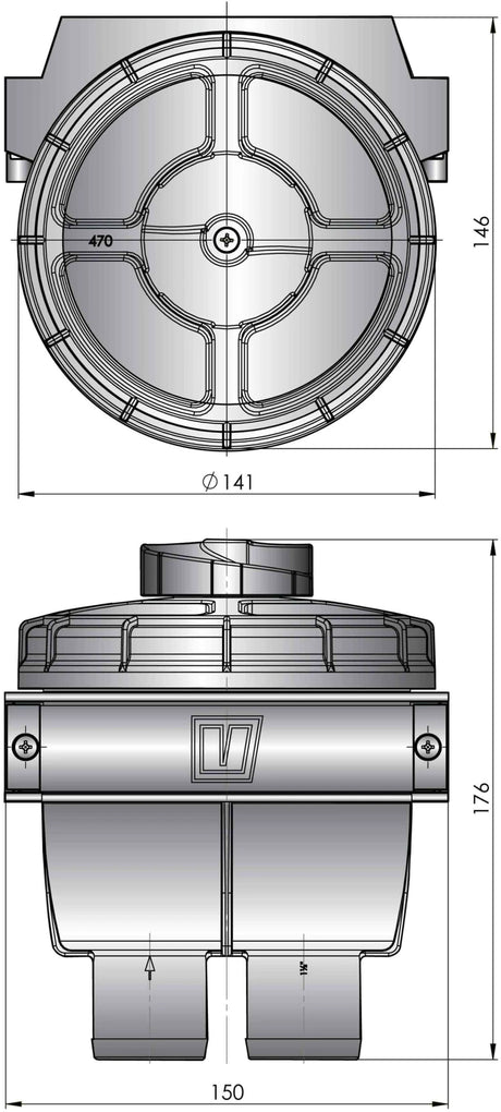 Sjövattenfilter typ FTR470