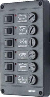 Strömbrytarpanel typ P6 och P12